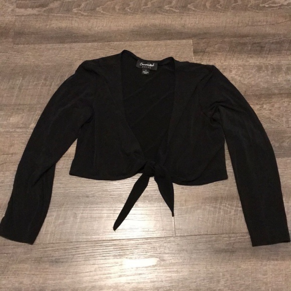 Connected Petite tie front top/jacket - Picture 1 of 3